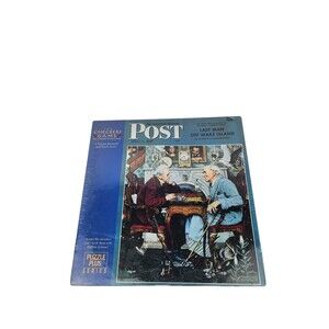 New Springbok 500 Piece Puzzle Plus Series The Checkers Game By Norman Rockwell